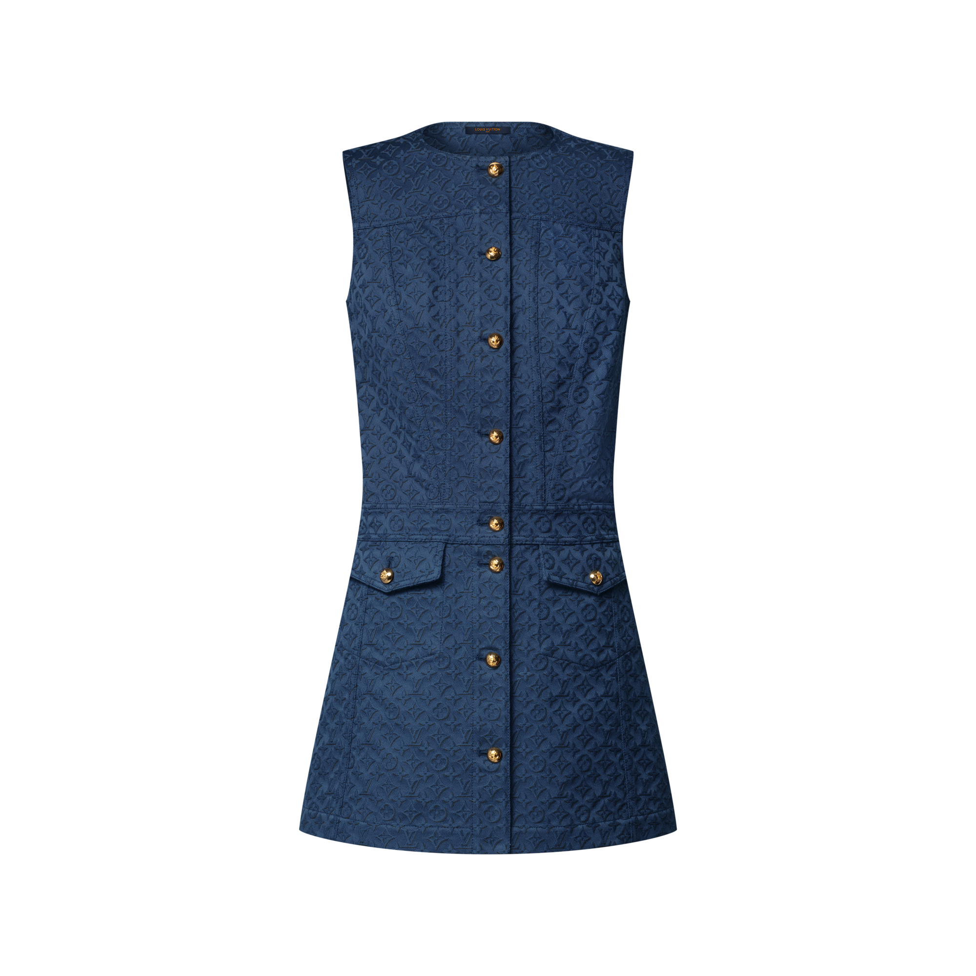 Monogram Jacquard Button Front Dress - Ready-to-Wear 1AJZ1Q